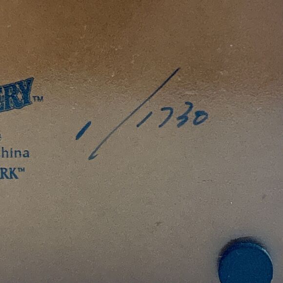 Rare Vintage 2000 Vanmark Blue Hats of Bravery “Hero” #1/1730 Collector Plate - Picture 6 of 7